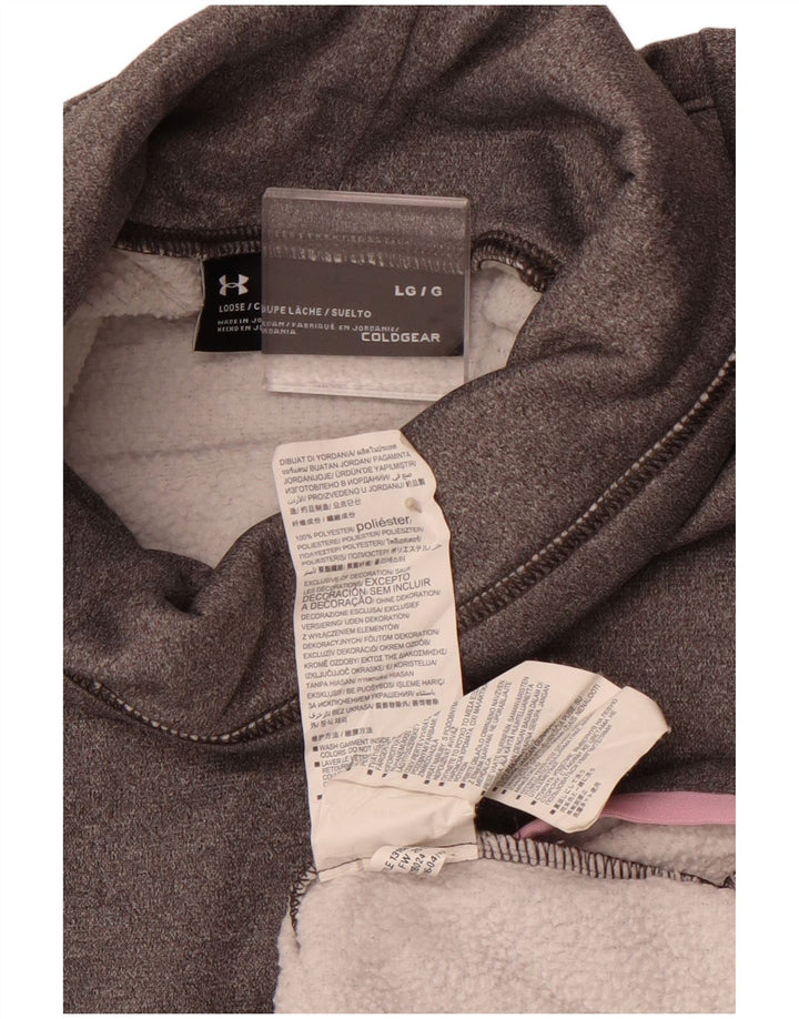 UNDER ARMOUR Ženski džemper Cold Gear Graphic Sweatshirt UK 16 Large Grey