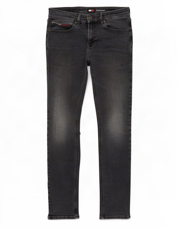 Tommy Hilfiger Mens Scanton Slim Jeans W31 L32 Sivi pamuk