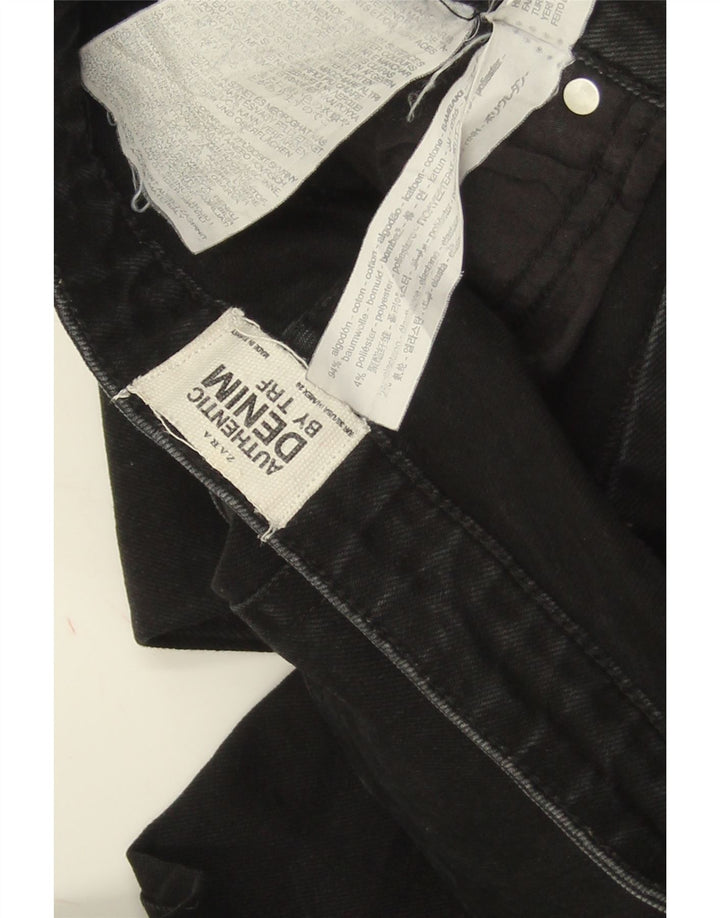 Ženske traperice ZARA Trafaluc Slim W28 L27 crni pamuk