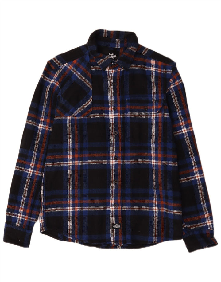 Dickies muška flanelska košulja mala tamnoplava karirana pamuk