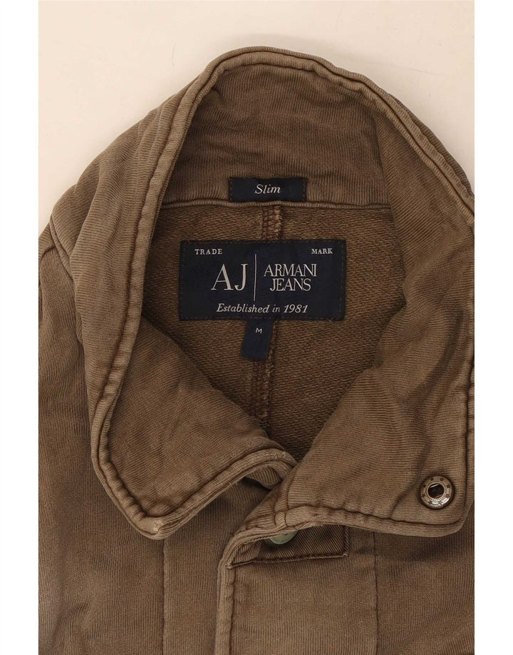 Armani Jeans muška pomoćna jakna UK 38 srednje smeđi pamuk