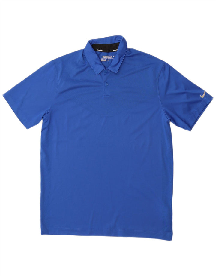 Nike muška Dri Fit polo majica Srednje plavi poliester