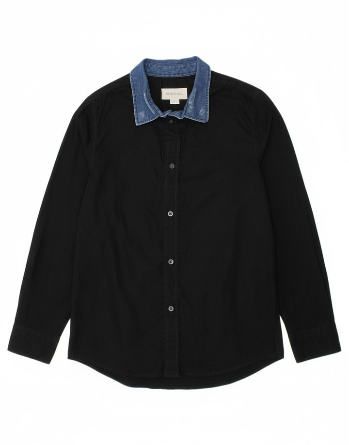 DIESEL Boys Shirt 9-10 Years Black Cotton
