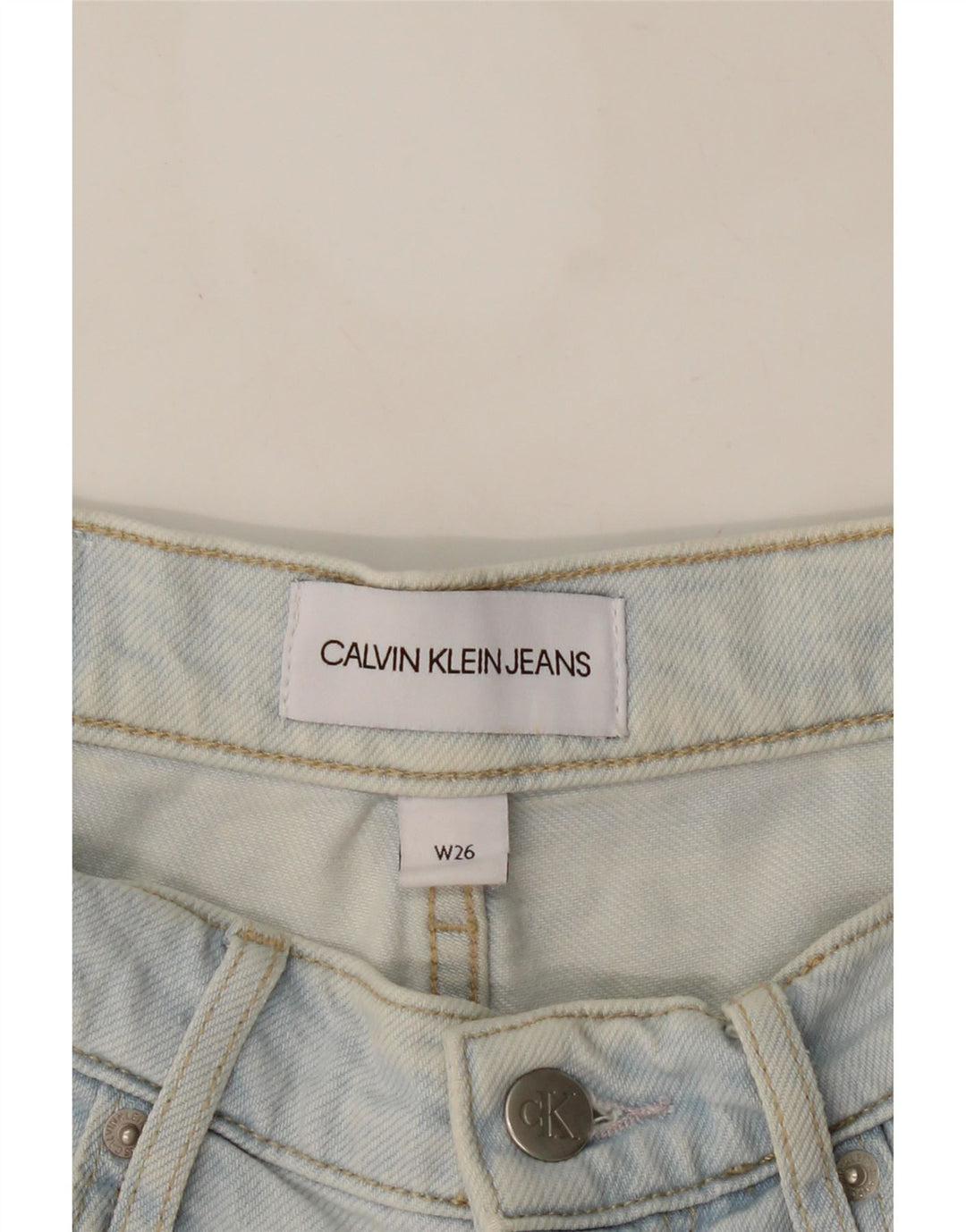 CALVIN KLEIN Ženske traper kratke hlače W26 male plave