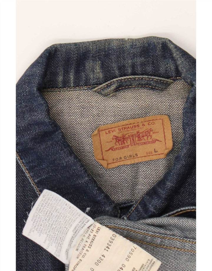 Levi's traper jakna za djevojčice 11-12 godina, veliki tamnoplavi pamuk