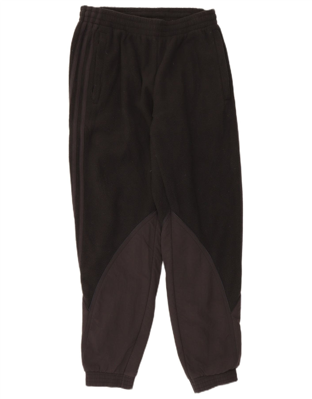 ADIDAS Muška trenirka od flisa Hlače Joggers Mali crni poliester