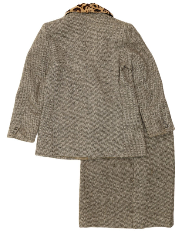 Vintage dvodijelni set ženskih suknji IT 44 Srednje W28 siva riblja kost