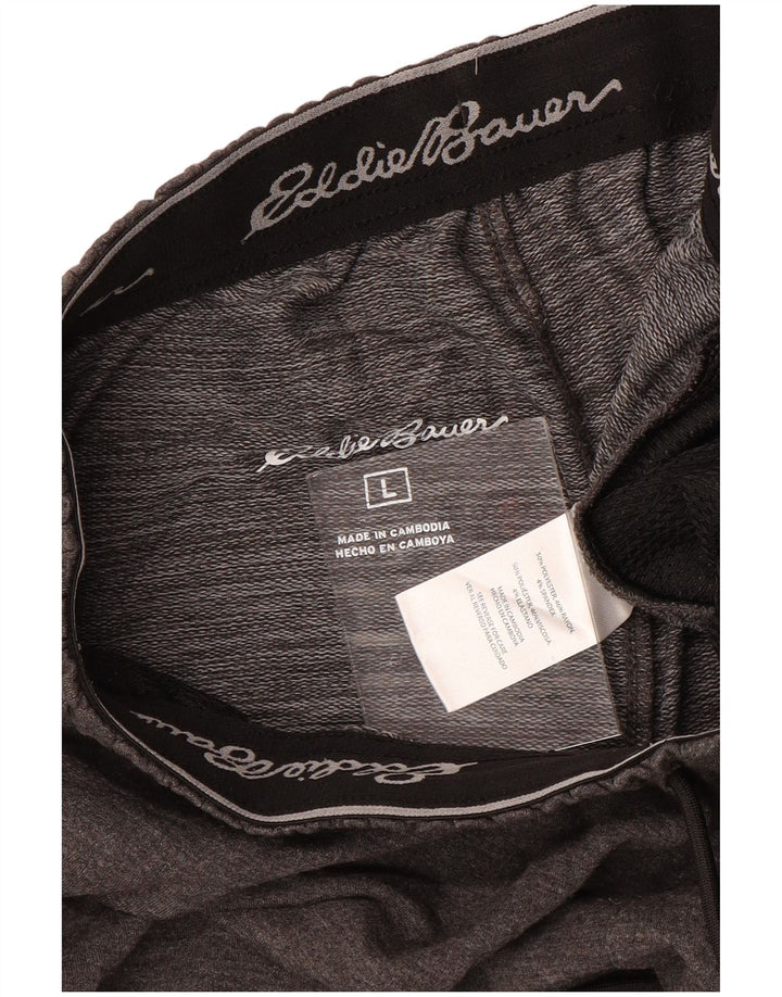 EDDIE BAUER Muške trenirke Hlače velike sive boje od poliestera