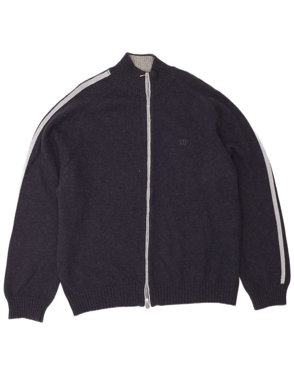 Henry Cottons muški kardigan pulover 3XL tamnoplava vunena