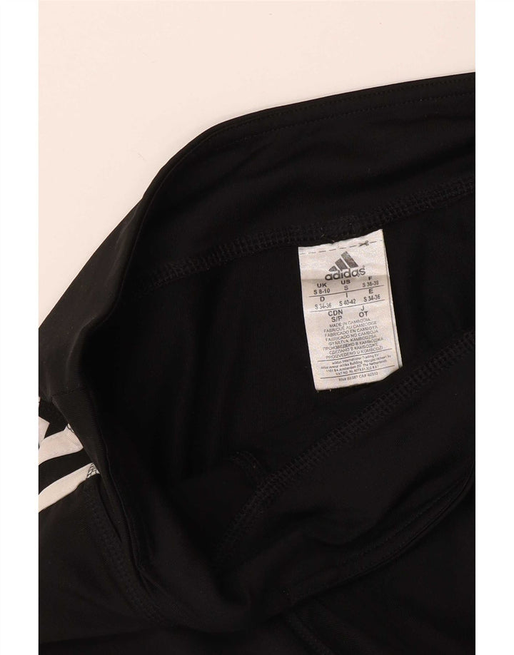 Adidas ženske tajice UK 8/10 male crne poliesterske