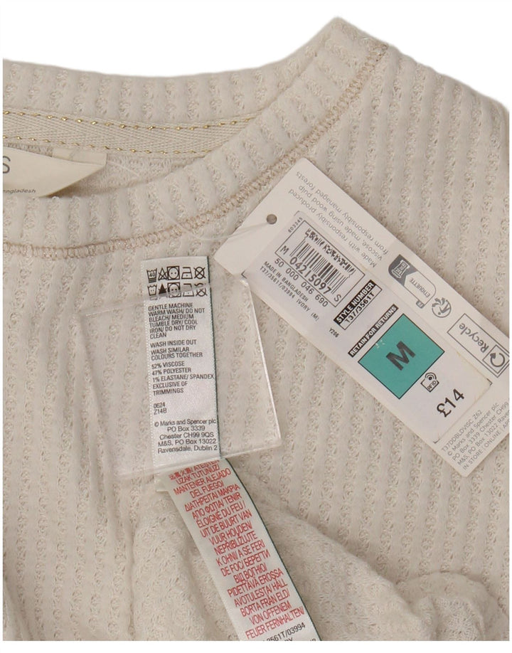 Top ženske bluze Marks & Spencer UK 14 srednje bijele viskoze