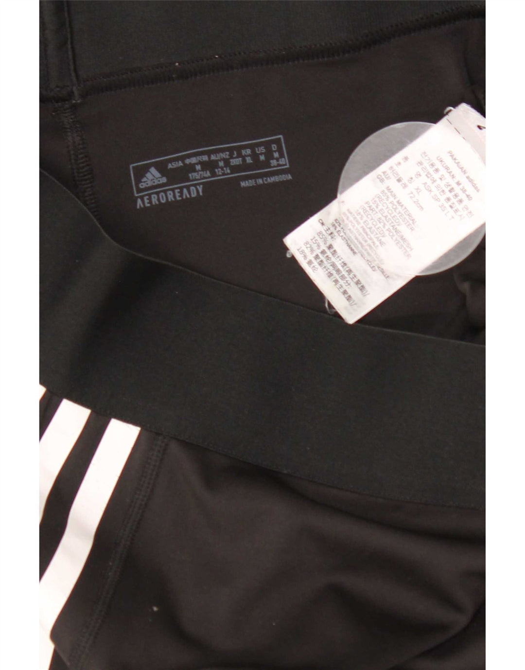 Adidas ženske Aeroready tajice UK 12/14 Srednje crni poliester