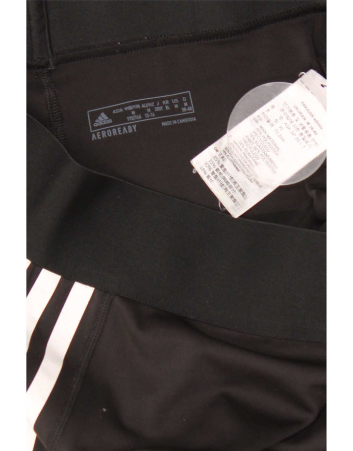 Adidas ženske Aeroready tajice UK 12/14 Srednje crni poliester