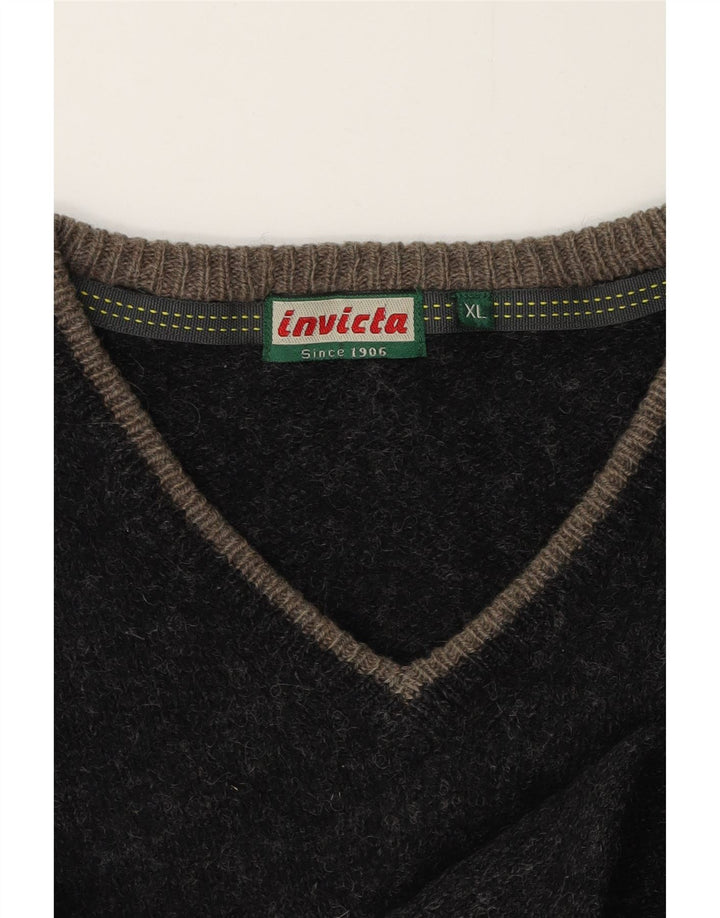 Invicta ženski džemper s V-izrezom UK 18 XL crni