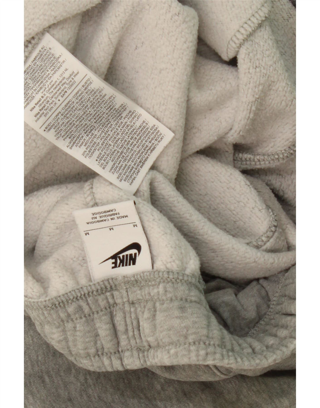 NIKE Muške trenirke Hlače Joggers Srednje sivi pamuk