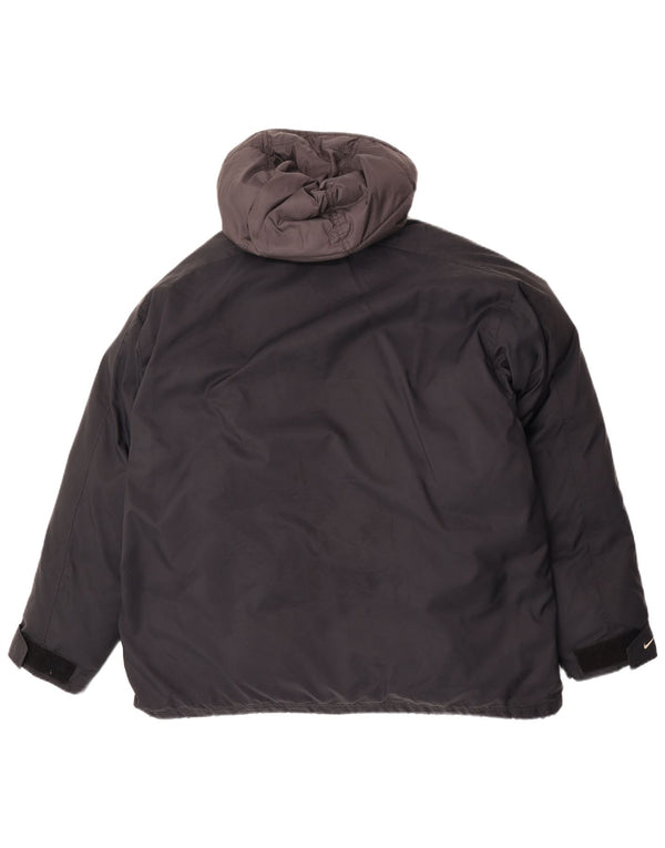 Nike muška široka podstavljena jakna s kapuljačom UK 42/44 velika crna boja