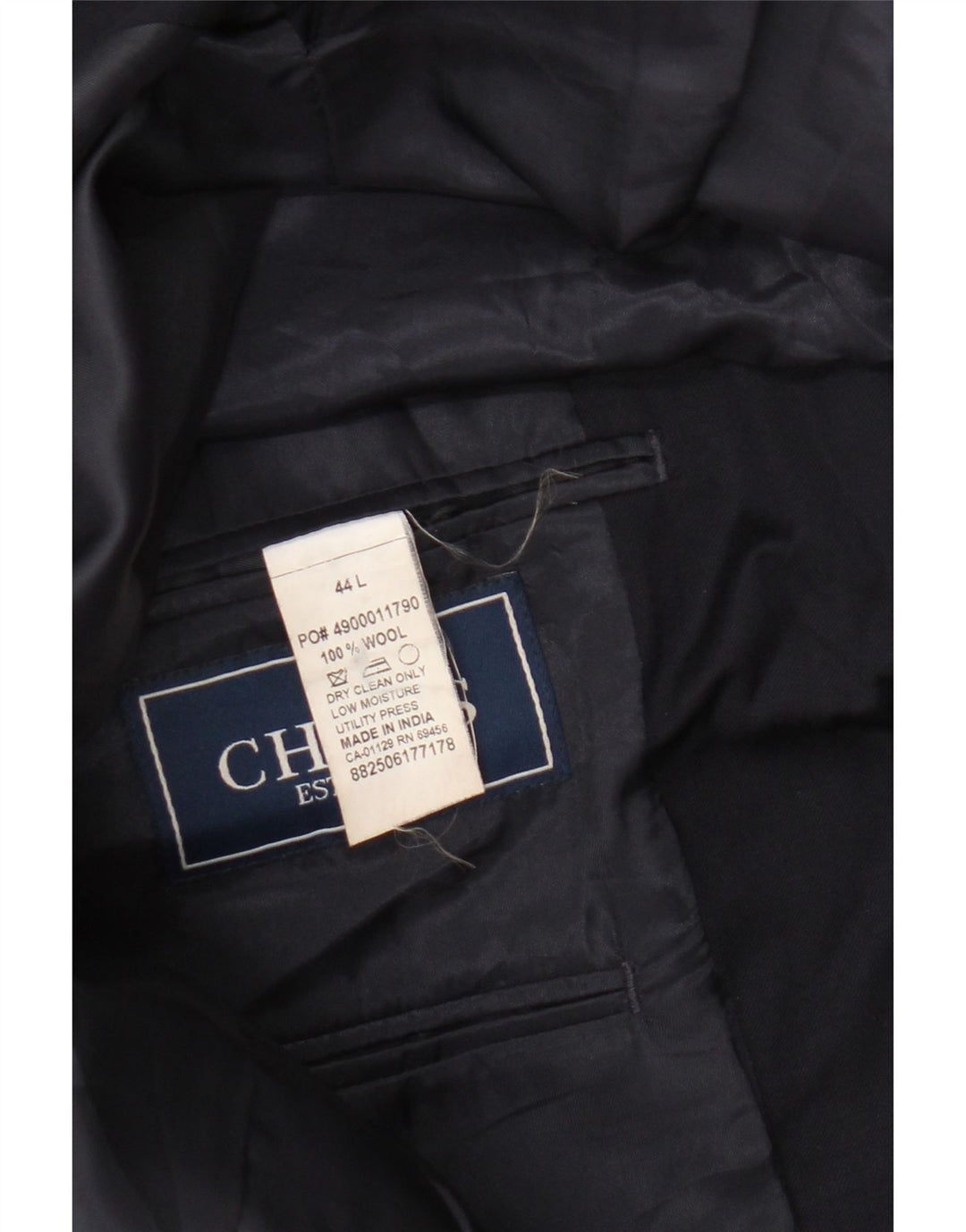 Chaps muška jakna sa 2 gumba UK 44 2XL tamnoplava vuna