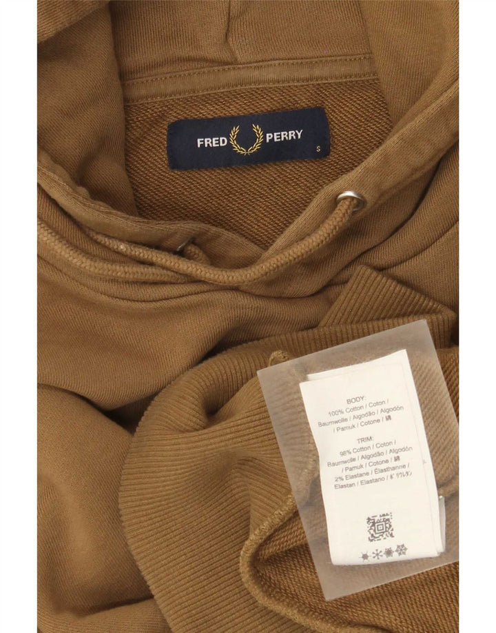 Fred Perry Ženska majica s kapuljačom Mali bež pamuk