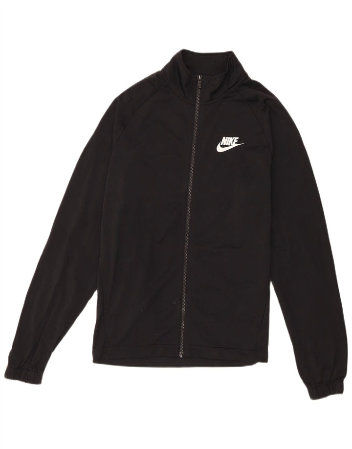 Nike muška gornja jakna trenirke srednje crne boje od poliestera