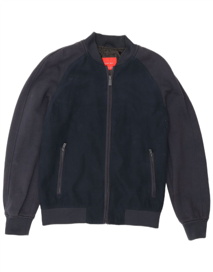 Zara muška bomber jakna UK 40 Large tamnoplava