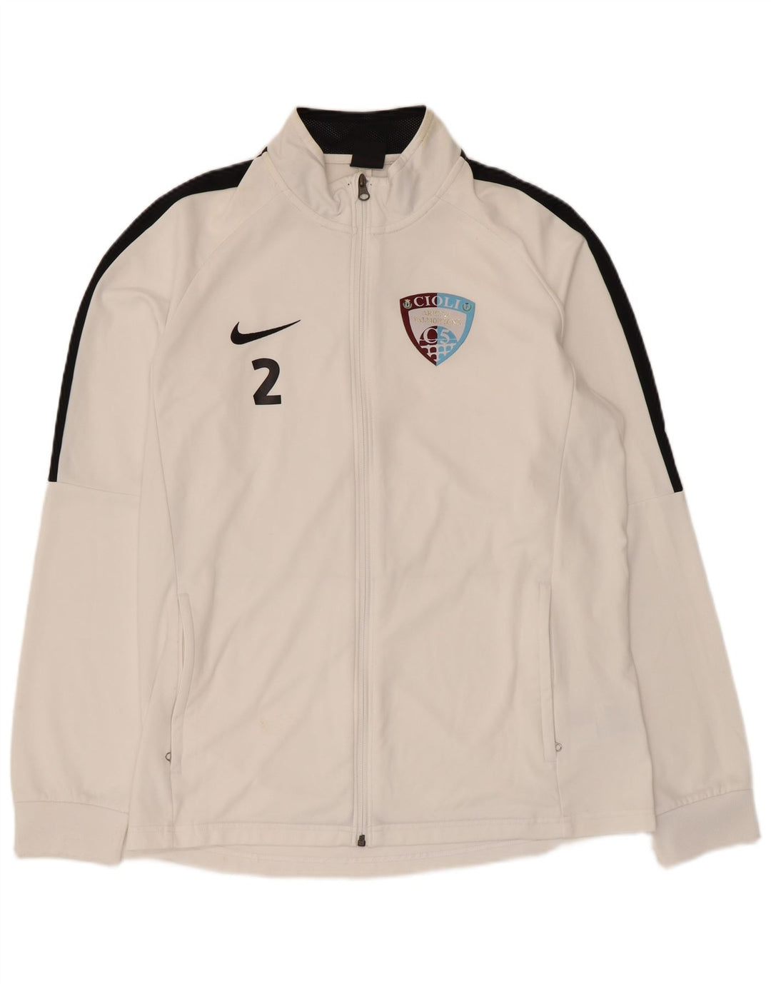 Nike muška gornja jakna Dri Fit Graphic Trenirka velika bijela boja