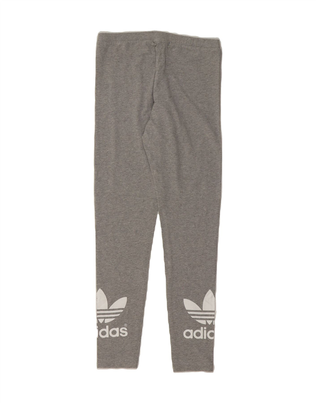 ADIDAS Womens Graphic Leggings UK 10 Small  Grey Vintage Adidas and Second-Hand Adidas from Messina Hembry 