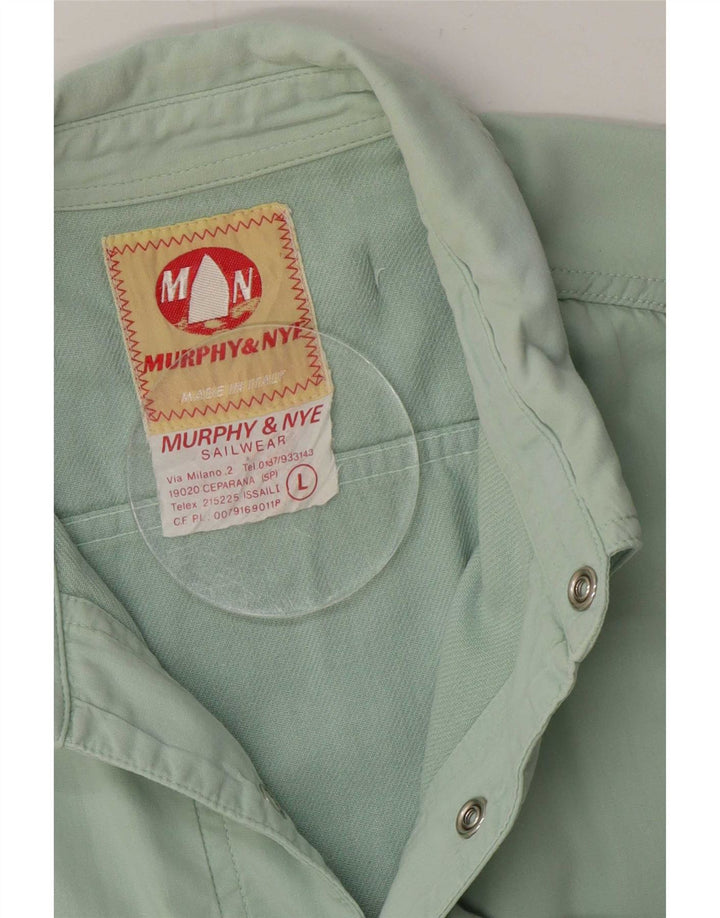 Murphy & Nye muška košulja Large Green Cotton