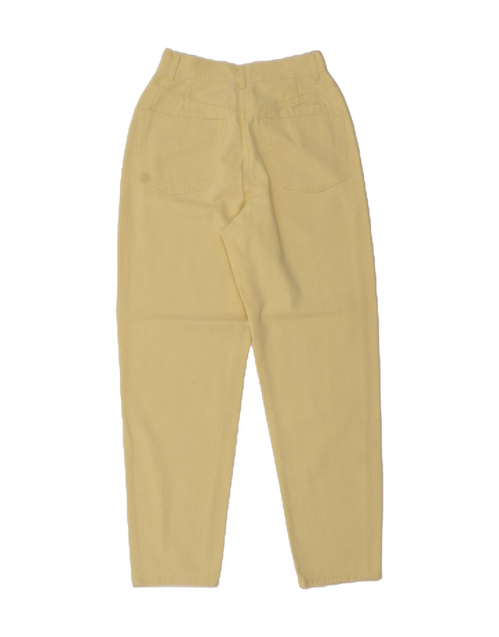 VINTAGE Womens Tapered Jeans W28 L30 Yellow Vintage Vintage and Second-Hand Vintage from Messina Hembry 