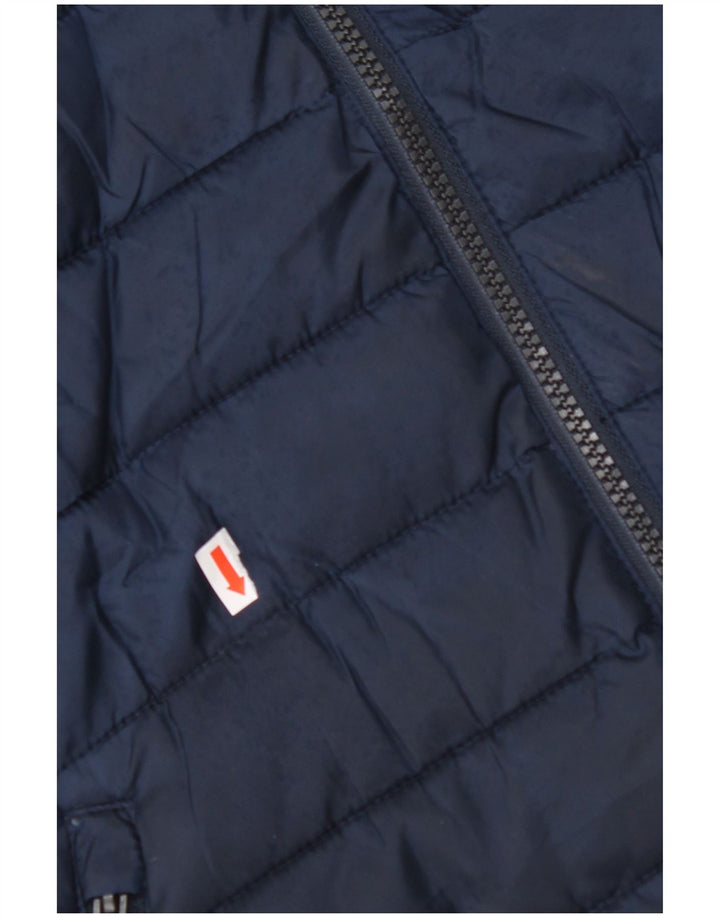 JACK & JONES Muška podstavljena jakna s kapuljačom UK 40 velika tamnoplava poliester