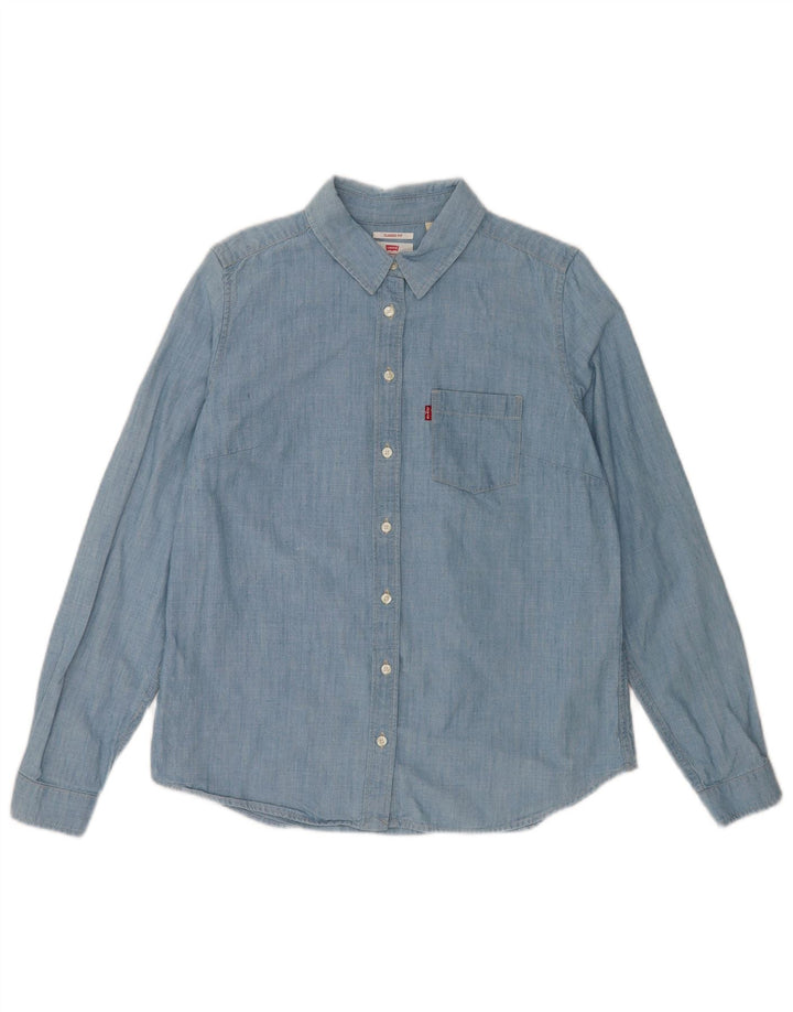 Levi's ženska košulja klasičnog kroja UK 14 srednje plavi pamuk