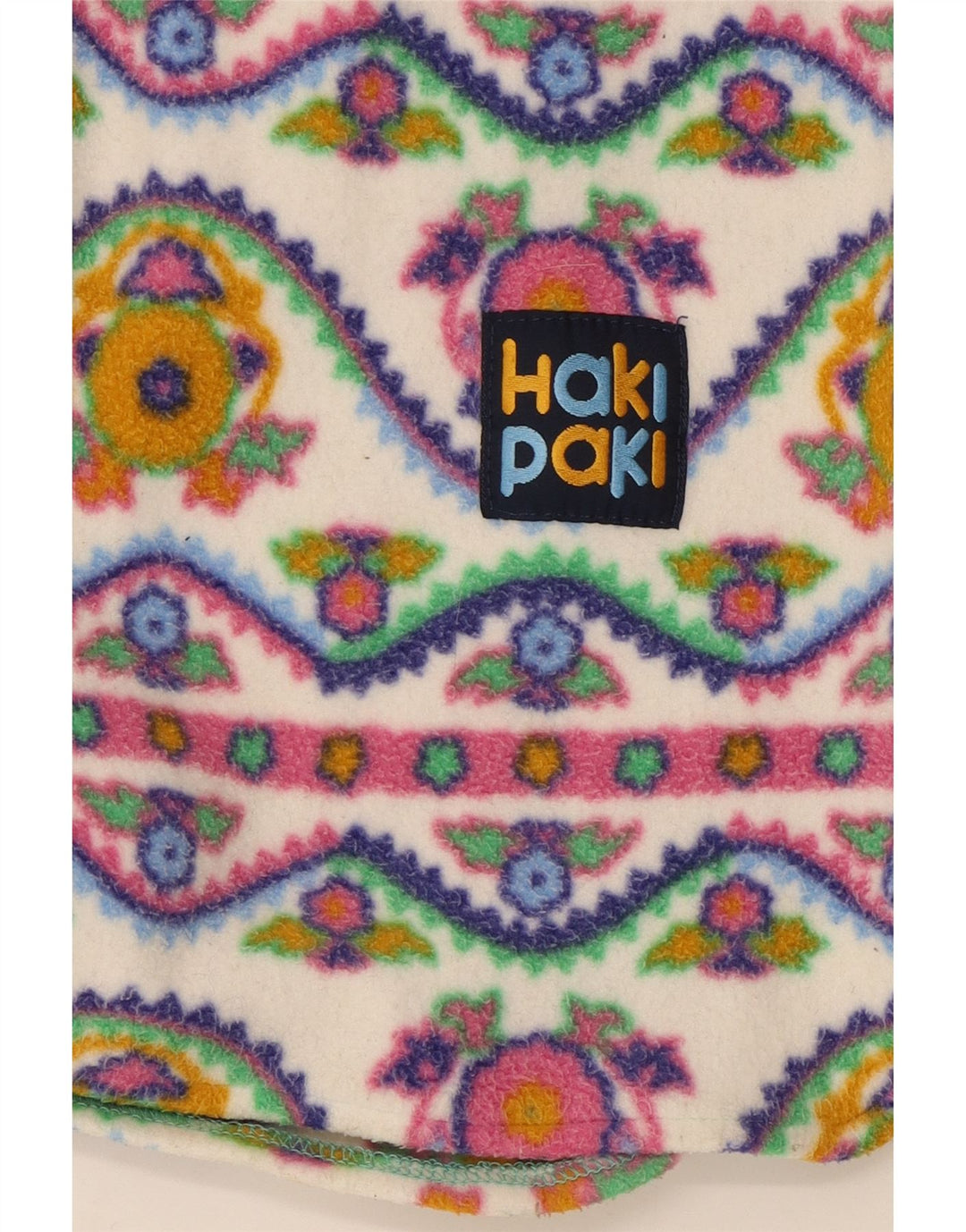Vintage muška majica od flisa, mala raznobojna geometrijska