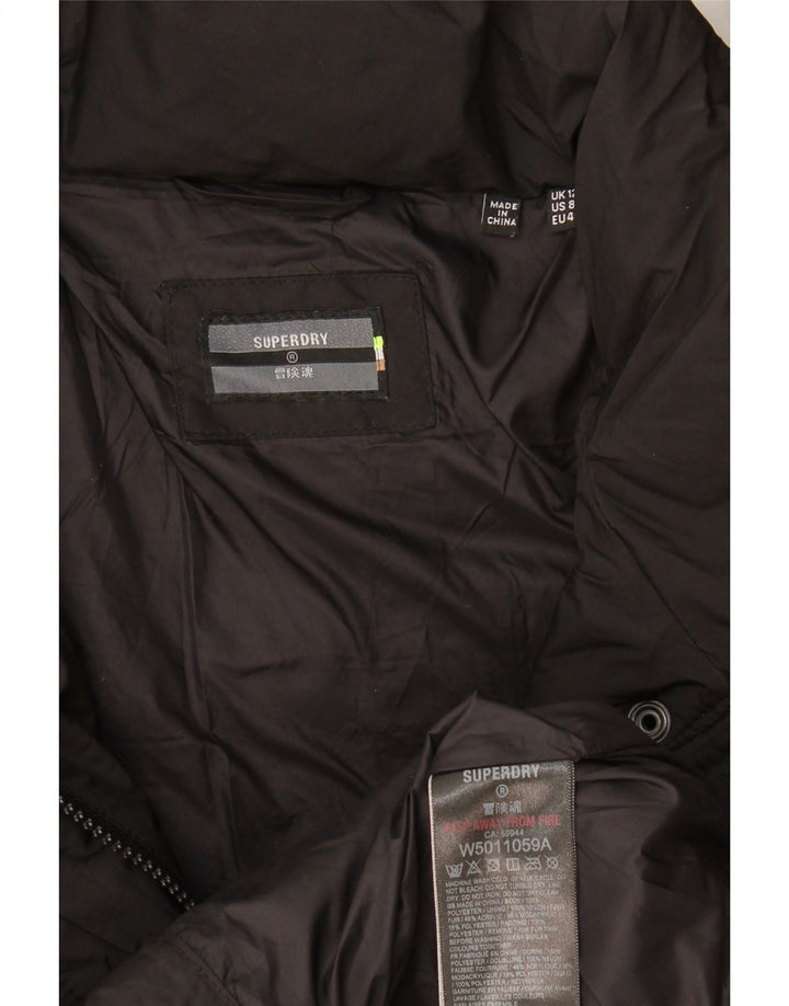 Superdry ženska podstavljena jakna UK 12 srednji crni poliester