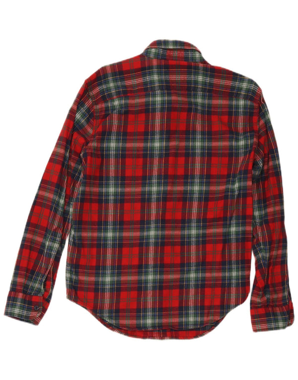 Abercrombie & Fitch muška flanelska košulja, mali crveni karirani pamuk