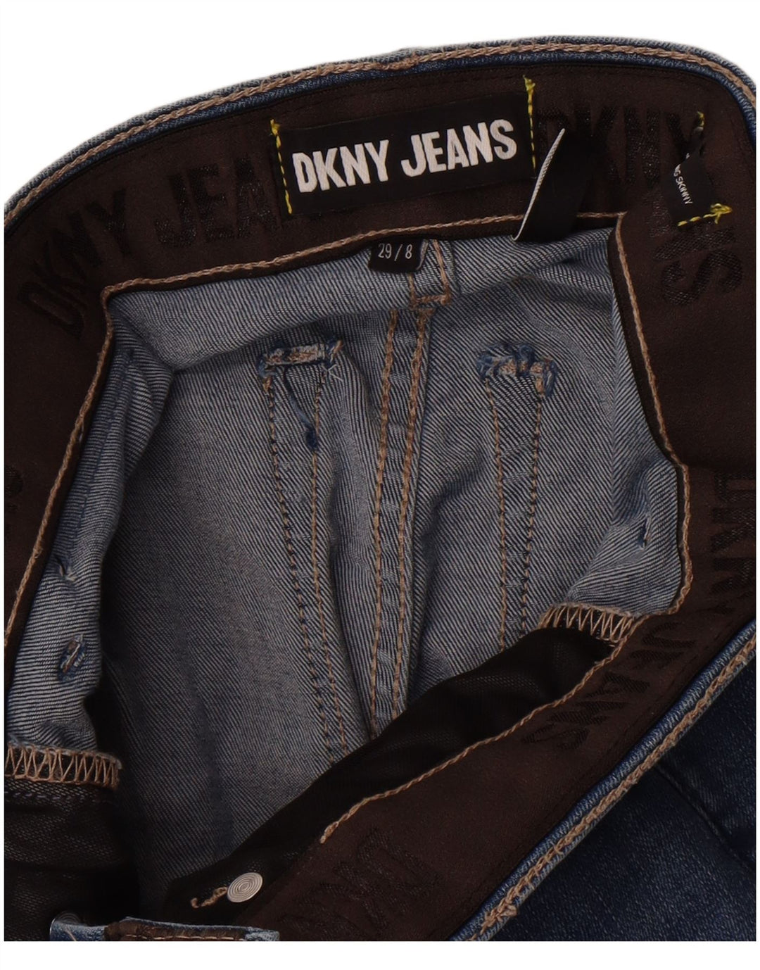 Dkny ženske uske traperice US 8 srednje W29 L29 plave