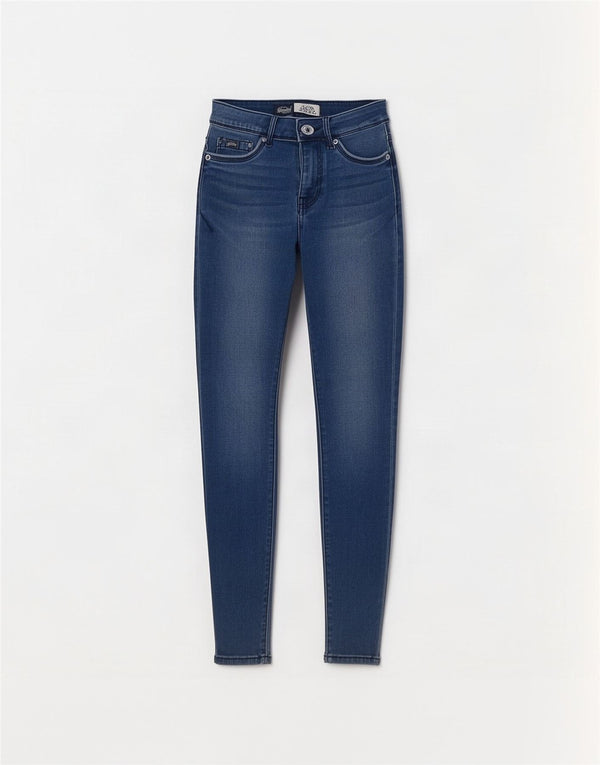 Superdry ženske traperice Alexia Jegging W27 L32 plavi pamuk
