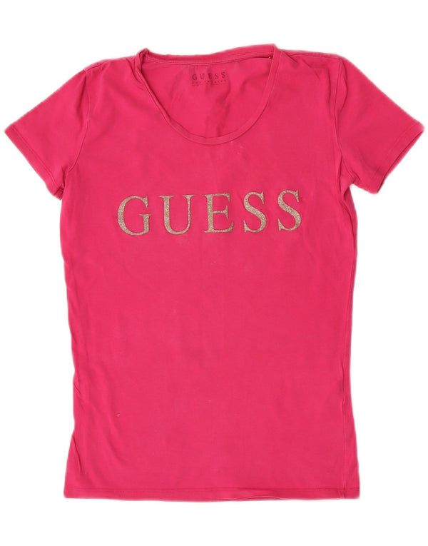 Guess Ženska majica s grafičkim motivima UK 8 Small Pink