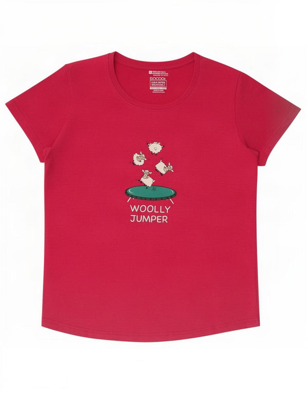 Mountain Warehouse Ženska majica kratkih rukava IsoCool Graphic UK 16 Velika ružičasta
