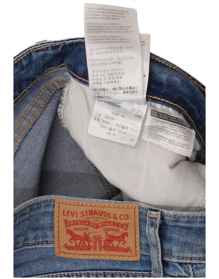 Levi's ženske 712 uske traperice W28 L30 plavi pamuk