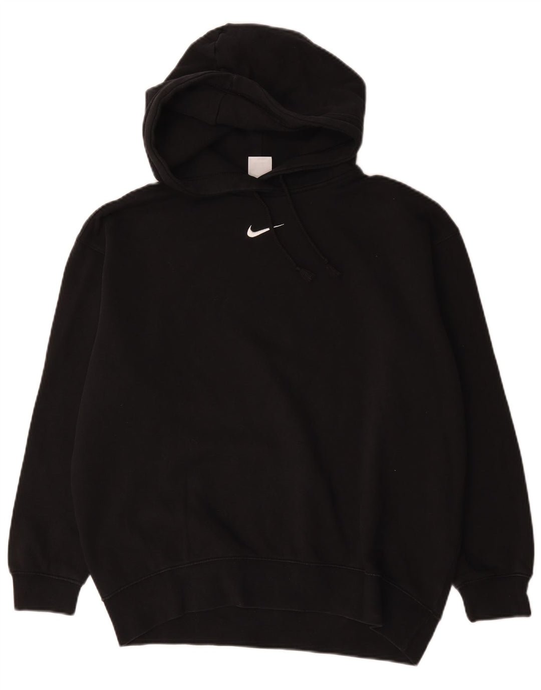 Nike muška velika majica s kapuljačom, mali crni pamuk