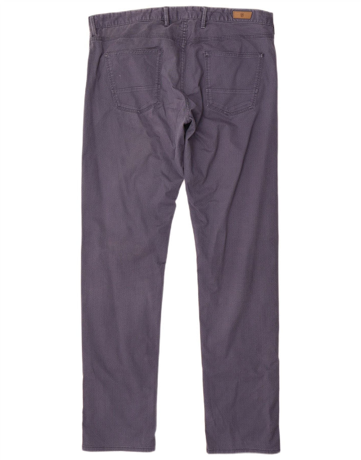 MASSIMO DUTTI Muške ležerne hlače EU 44 velike W34 L33 tamnoplave na točkice