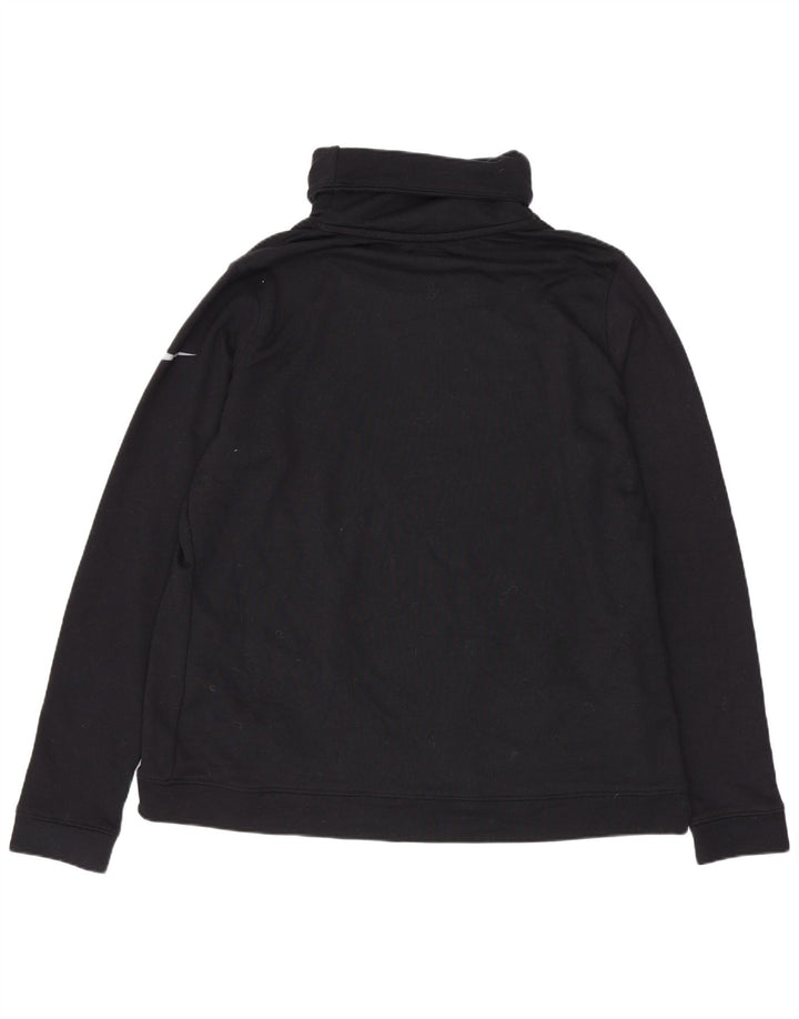Nike Mens Dri Fit Graphic Sweatshirt Jumper XL Black Polyester