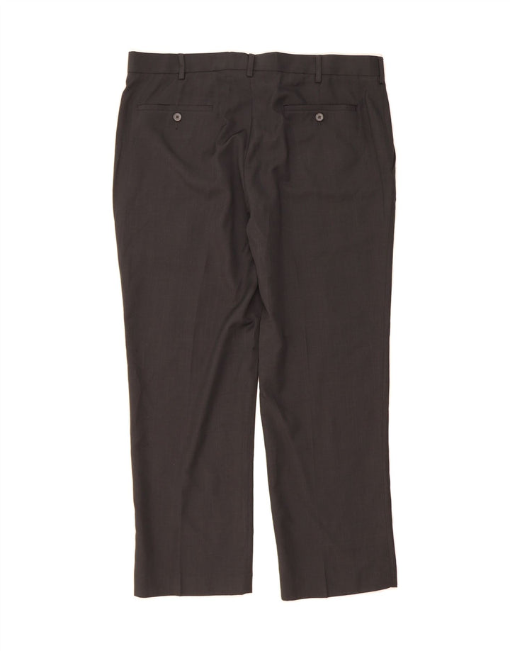 FARAH Mens Straight Suit Trousers W38 L29 Black Polyester Vintage Farah and Second-Hand Farah from Messina Hembry 