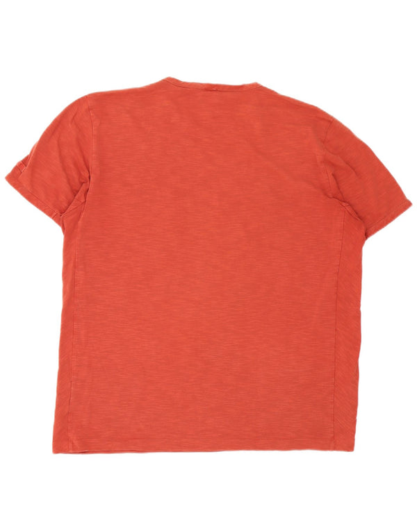 Muška majica Hugo Boss Slim Fit 2XL, narančasti flekasti pamuk