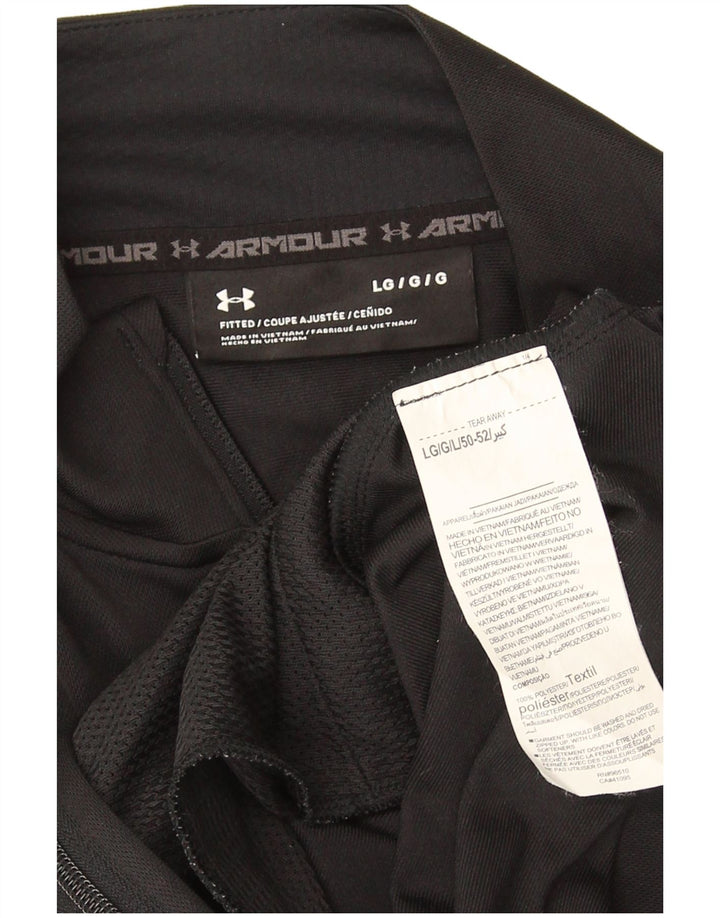 Under Armour muška gornja jakna trenirke Veliki crni poliester