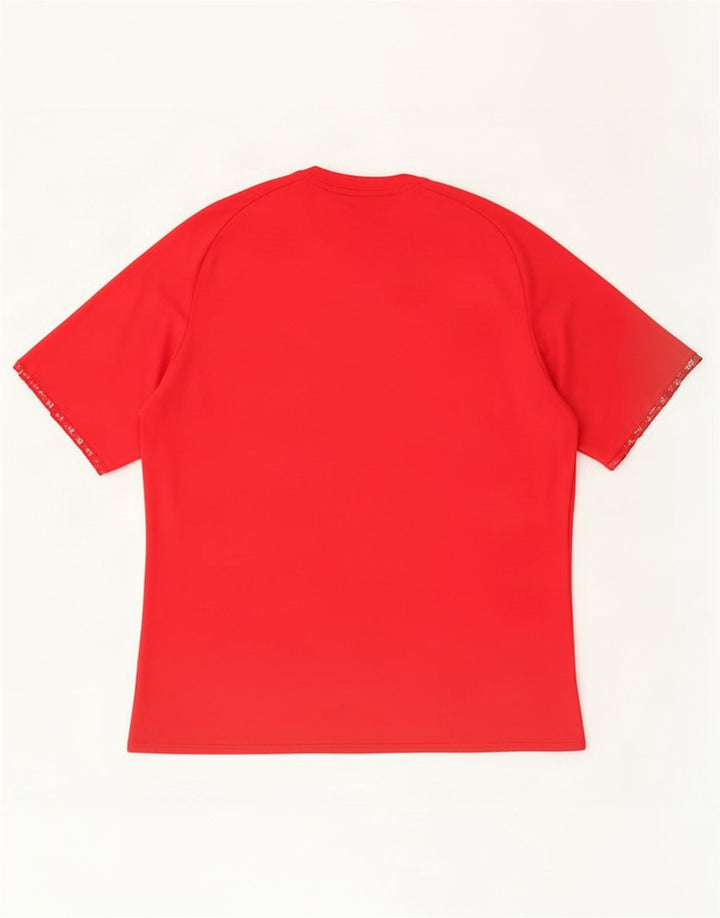 Adidas muška Climalite majica kratkih rukava Medium Red Colourblock Poliester