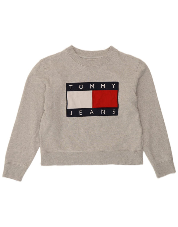 TOMMY HILFIGER Ženska kratkotrajna majica s motivima UK 16 Velika siva