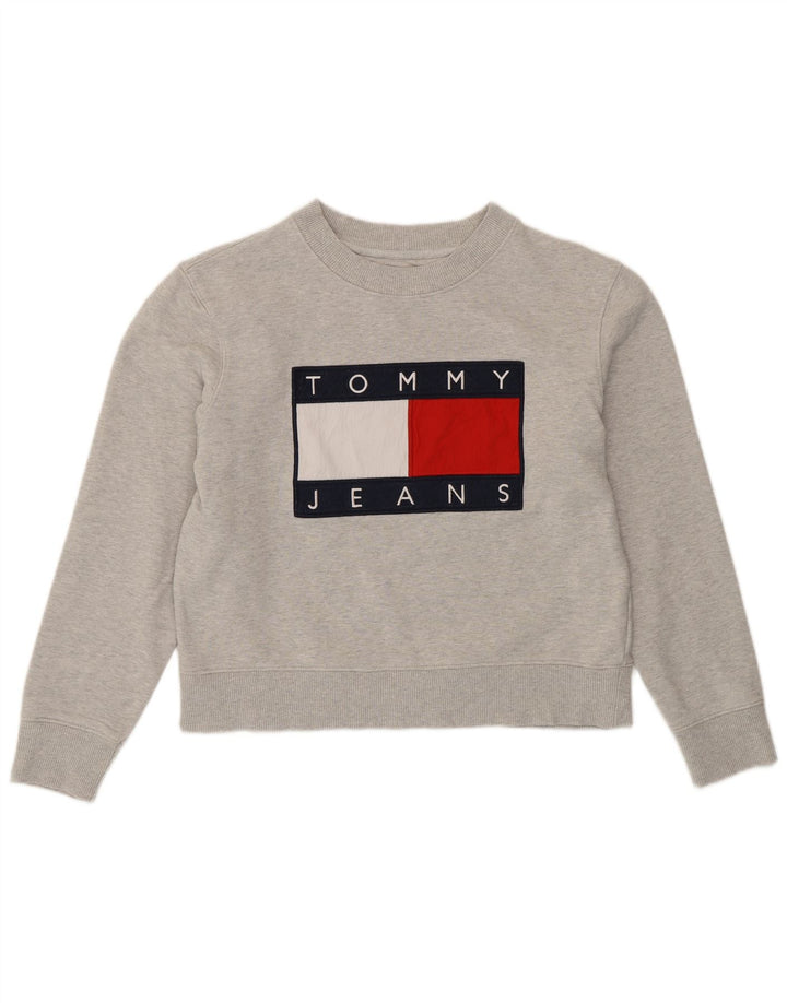 TOMMY HILFIGER Ženska kratkotrajna majica s motivima UK 16 Velika siva