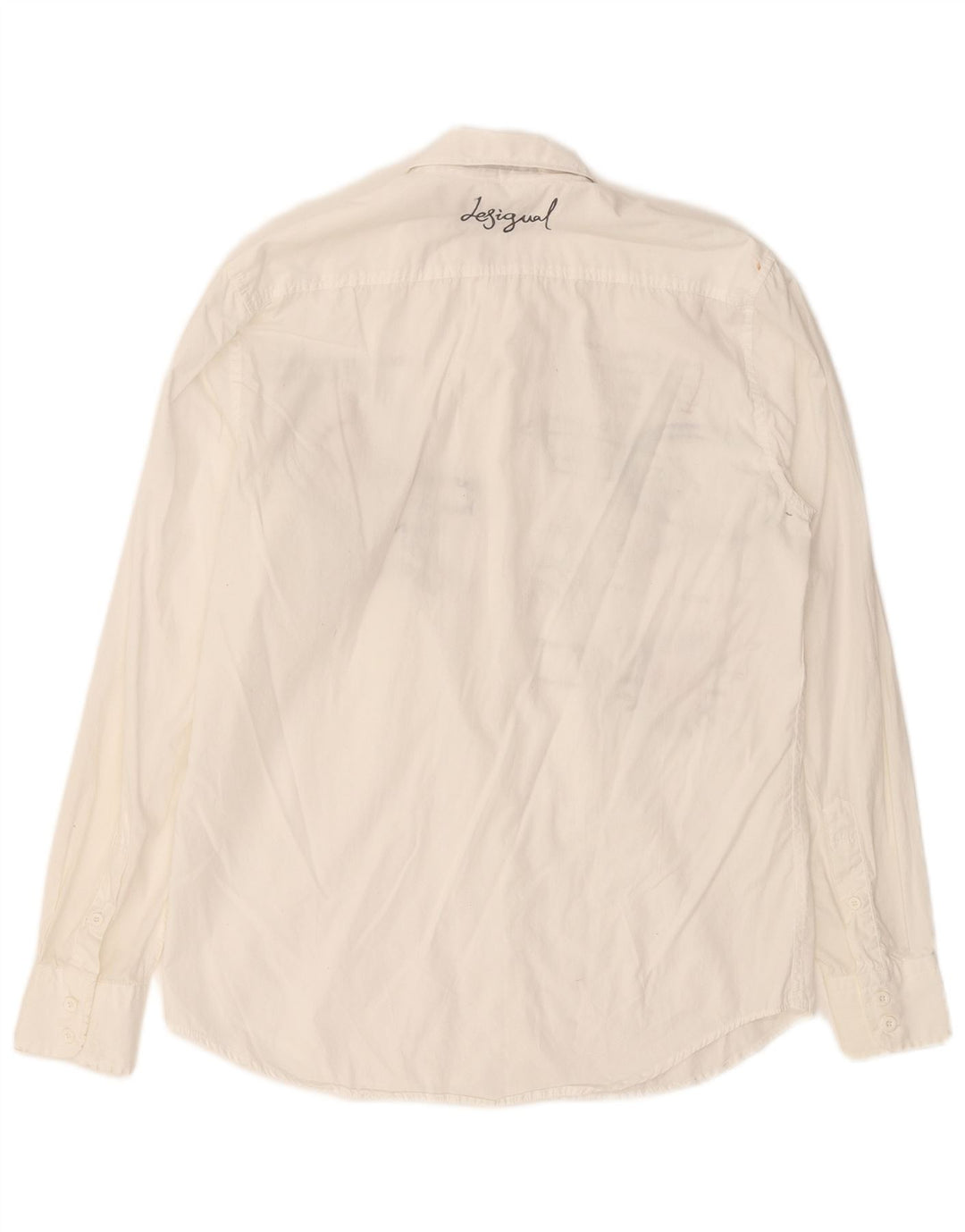 DESIGUAL muška grafička košulja srednje bijele boje