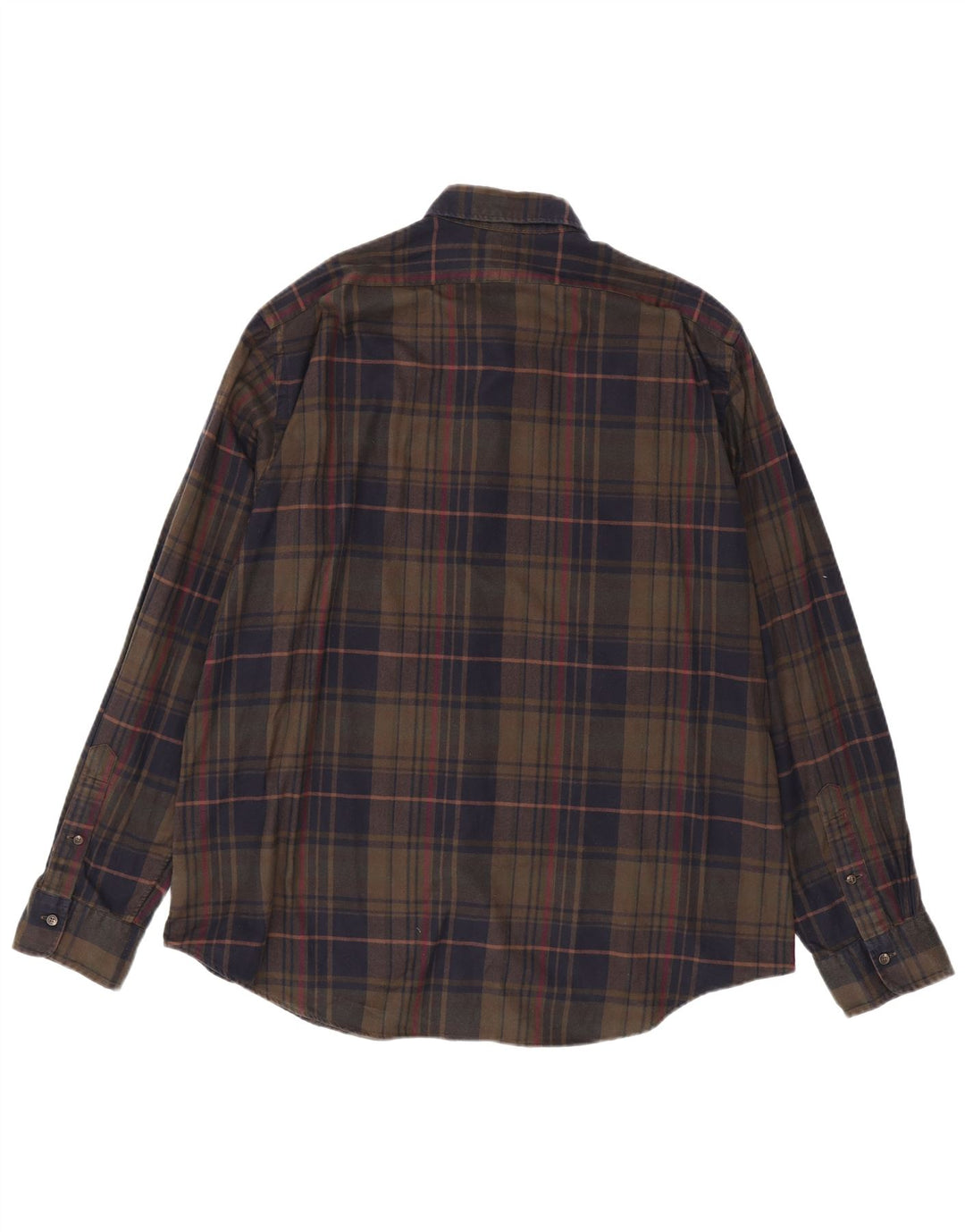 POLO RALPH LAUREN Muška flanelska košulja 2XL, pamuk smeđe karirane boje