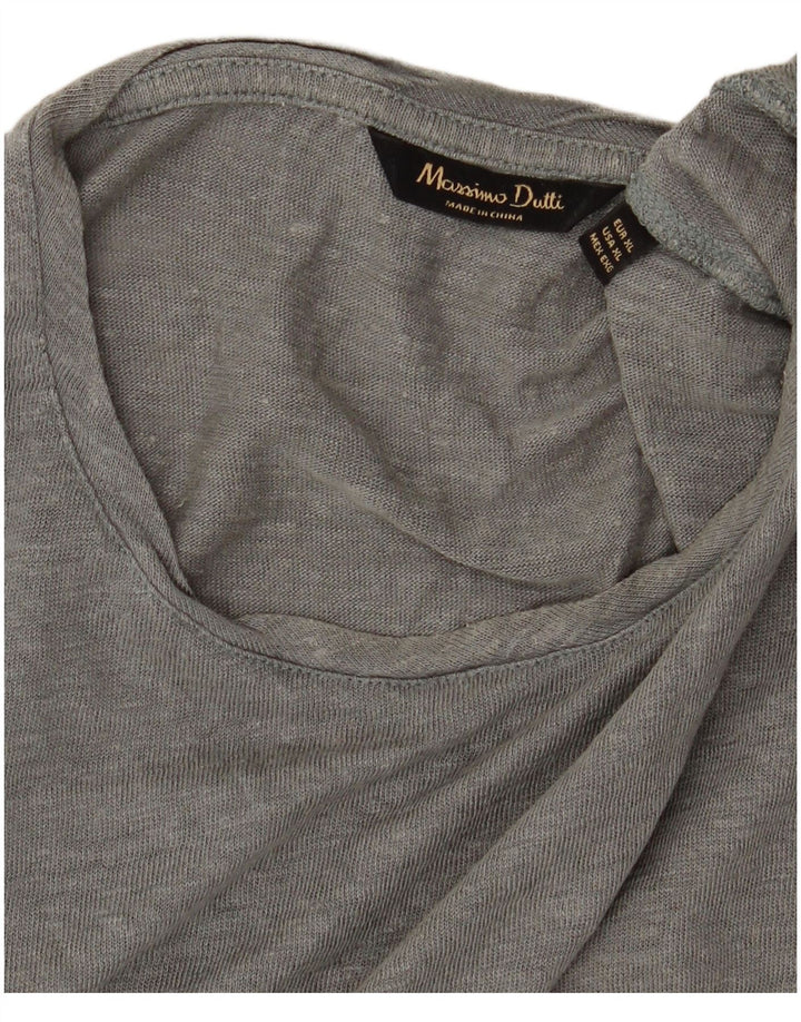 MASSIMO DUTTI Muška majica kratkih rukava XL siva